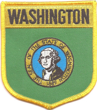 Washington State Flag Patch - Shield