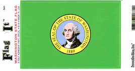 Washington State Vinyl Flag Decal