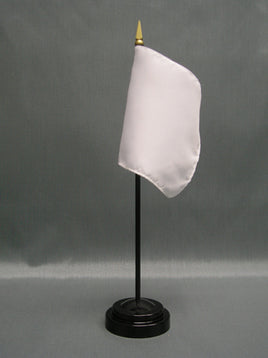 White One Lap to Go Miniature Flag