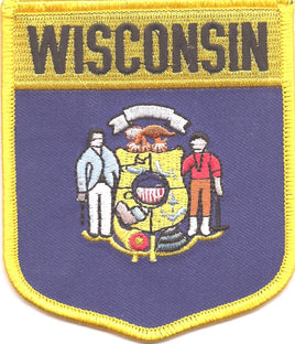 Wisconsin State Flag Patch - Shield