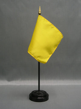 Yellow Caution Mninature Flag