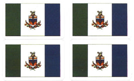 Yukon Waterproof Flag Stickers - 50 per Sheet