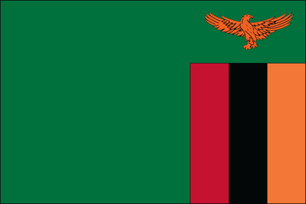 Zambia 3'x5' Nylon Flag