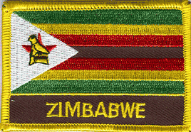 Zimbabwe Flag Patch - With Name