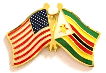 Zimbabwe Friendship Flag Lapel Pins