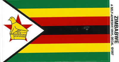 Zimbabwe Vinyl Flag Decal
