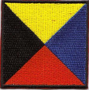 Zulu Nautical Signal Flag Patch